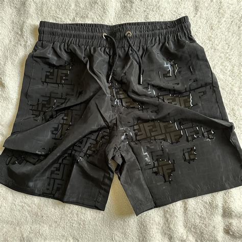 fendi gym shorts|Fendi reflective shorts.